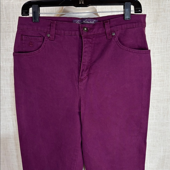 NWOT Gloria Vanderbilt “Amanda” cotton stretch straight leg pants - Picture 2 of 9